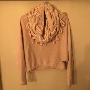 BCBGMaxAzria Sweater With Scarf